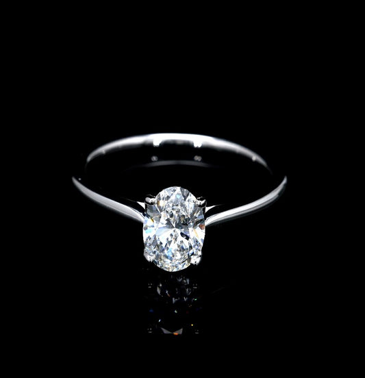 1CT Certified Lab-Grown Diamond Engagement Ring in 14K