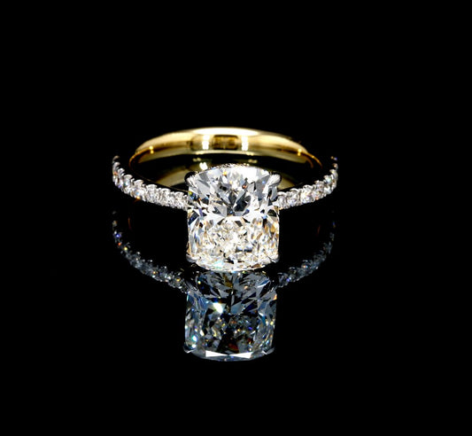 4.95CT Certified Lab-Grown Diamond Engagement Ring in 14K