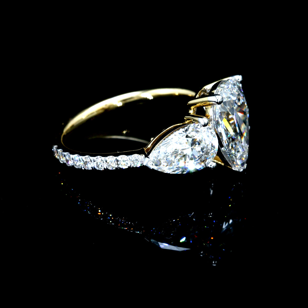 4.40CT Certified Lab-Grown Diamond Engagement Ring in 14K