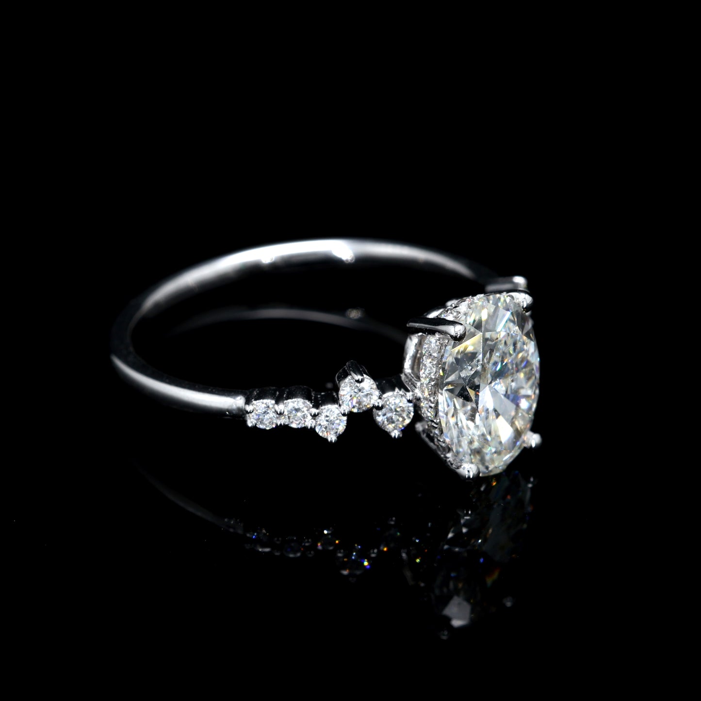 1.82CT Certified Lab-Grown Diamond Engagement Ring in 14K