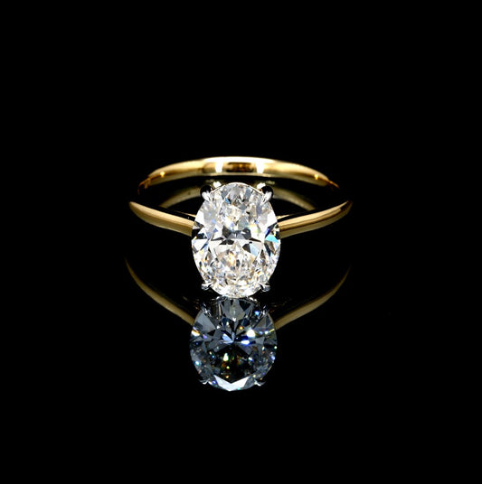 2.04CT Certified Lab-Grown Diamond Engagement Ring in 14K