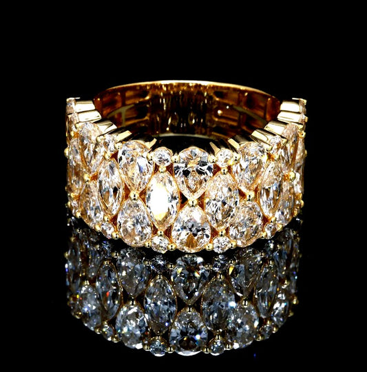 7.63CT Certified Lab-Grown Diamond Engagement Ring in 14K