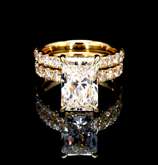 6.90CT Certified Lab-Grown Diamond Engagement Ring in 14K
