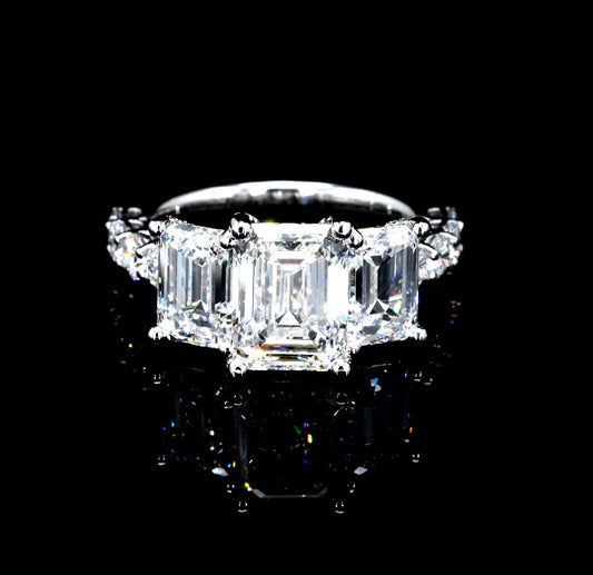 7.13CT Certified Lab-Grown Diamond Engagement Ring in 14K