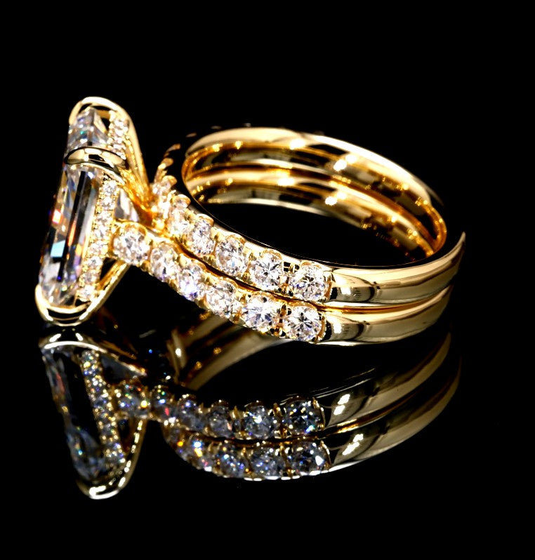 6.90CT Certified Lab-Grown Diamond Engagement Ring in 14K