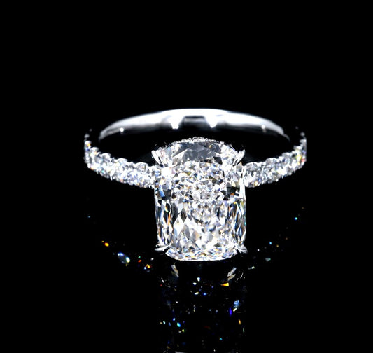 4.74CT Certified Lab-Grown Diamond Engagement Ring in 14K