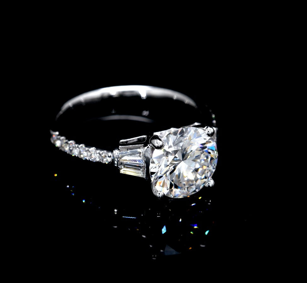 2.99CT Certified Lab-Grown Diamond Engagement Ring in 14K