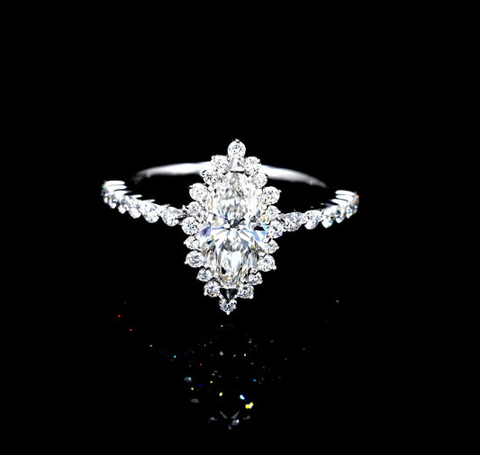 1.51W Certified Lab-Grown Diamond Engagement Ring in 14K