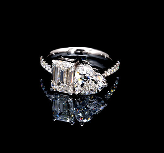 4.29CT Certified Lab-Grown Diamond Engagement Ring in 14K