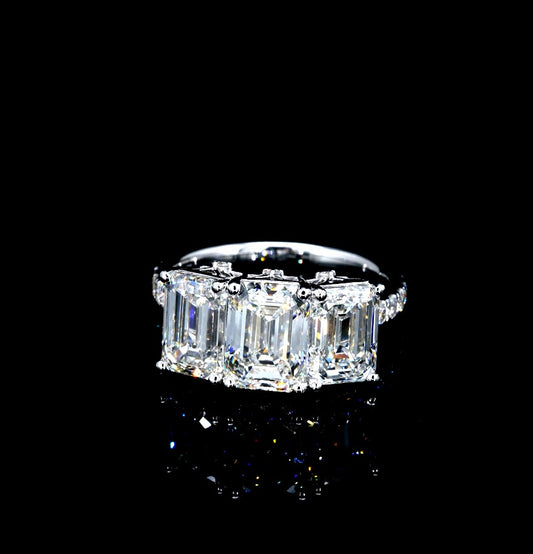 6.13CT Certified Lab-Grown Diamond Engagement Ring in 14K