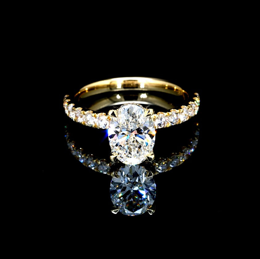 2.80W Certified Lab-Grown Diamond Engagement Ring in 14K