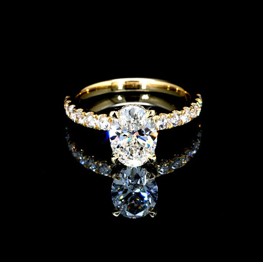 2.80W Certified Lab-Grown Diamond Engagement Ring in 14K