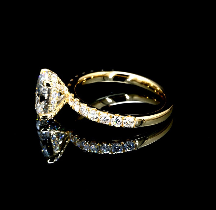 2.80W Certified Lab-Grown Diamond Engagement Ring in 14K