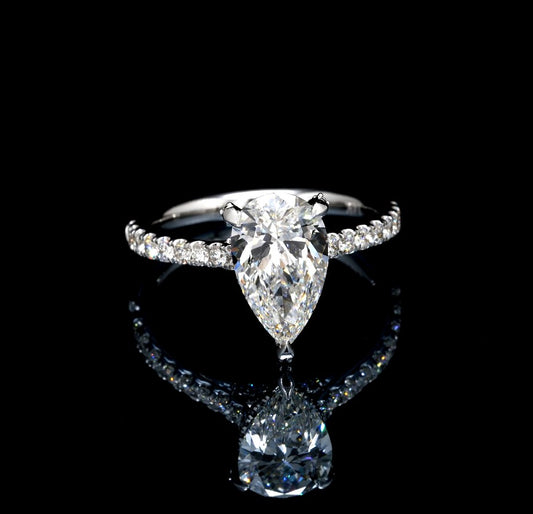 2.68CT Certified Lab-Grown Diamond Engagement Ring in 14K