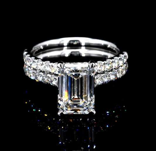 4.15CT Certified Lab-Grown Diamond Engagement Ring in 14K