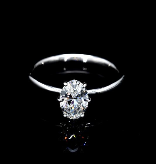 1.05W Certified Lab-Grown Diamond Engagement Ring in 14K