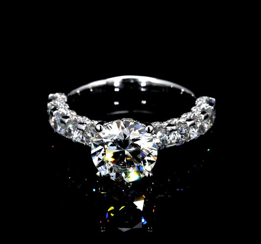 3.66CT  Certified Lab-Grown Diamond Engagement Ring in 14K