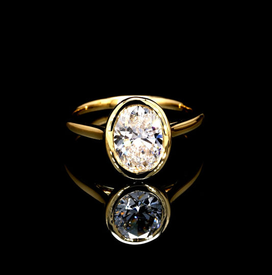 2.21CT Certified Lab-Grown Diamond Engagement Ring in 14K