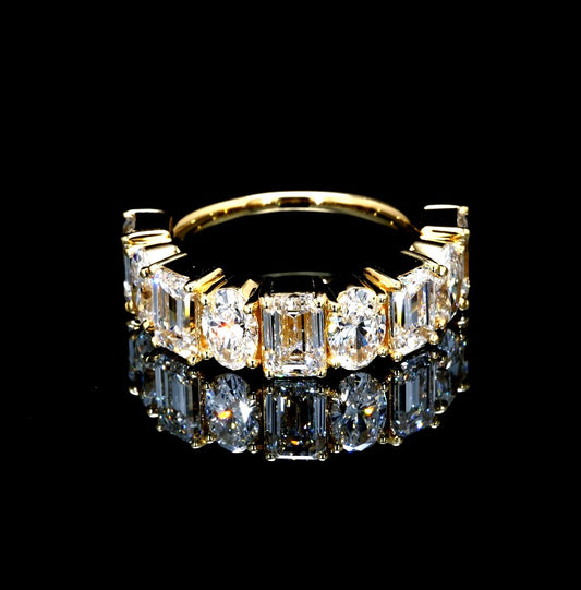 4.85CT Certified Lab-Grown Diamond Engagement Ring in 14K