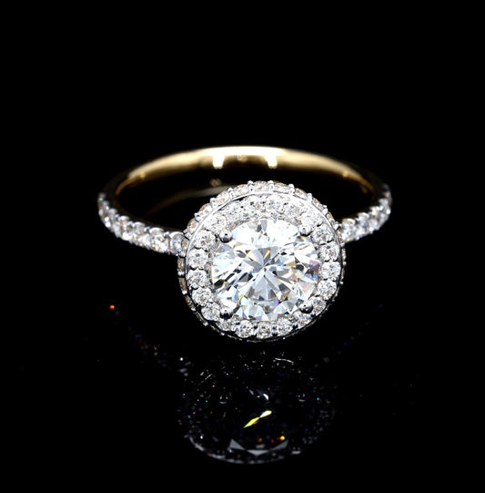 1.99W Certified Lab-Grown Diamond Engagement Ring in 14K