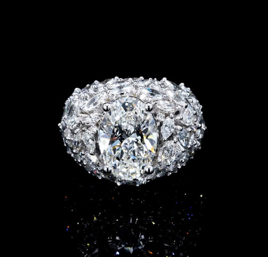7.93CT  Certified Lab-Grown Diamond Engagement Ring in 14K