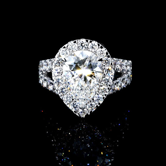 4.92CT Certified Lab-Grown Diamond Engagement Ring in 14K