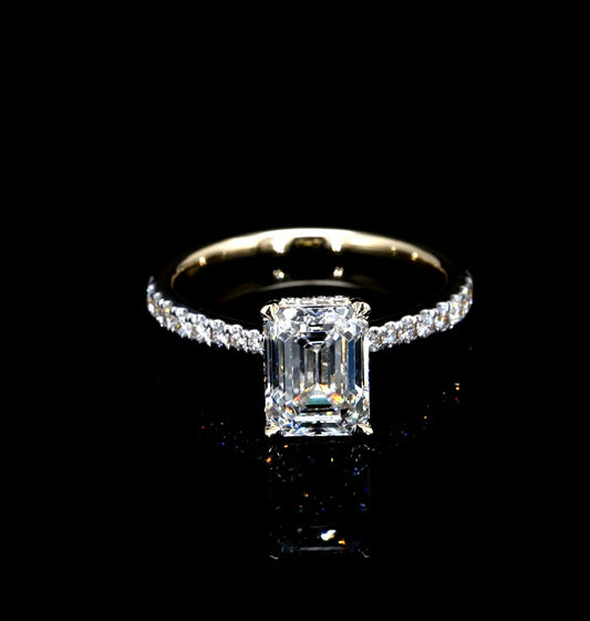 2.47CT Certified Lab-Grown Diamond Engagement Ring in 14K