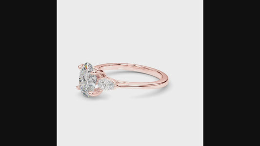 14k gold with lab diamond Setting