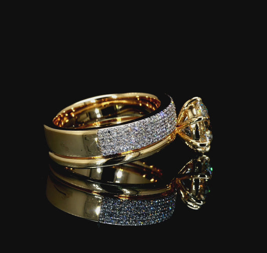 2.62CT Certified Lab-Grown Diamond Engagement Ring in 14K.