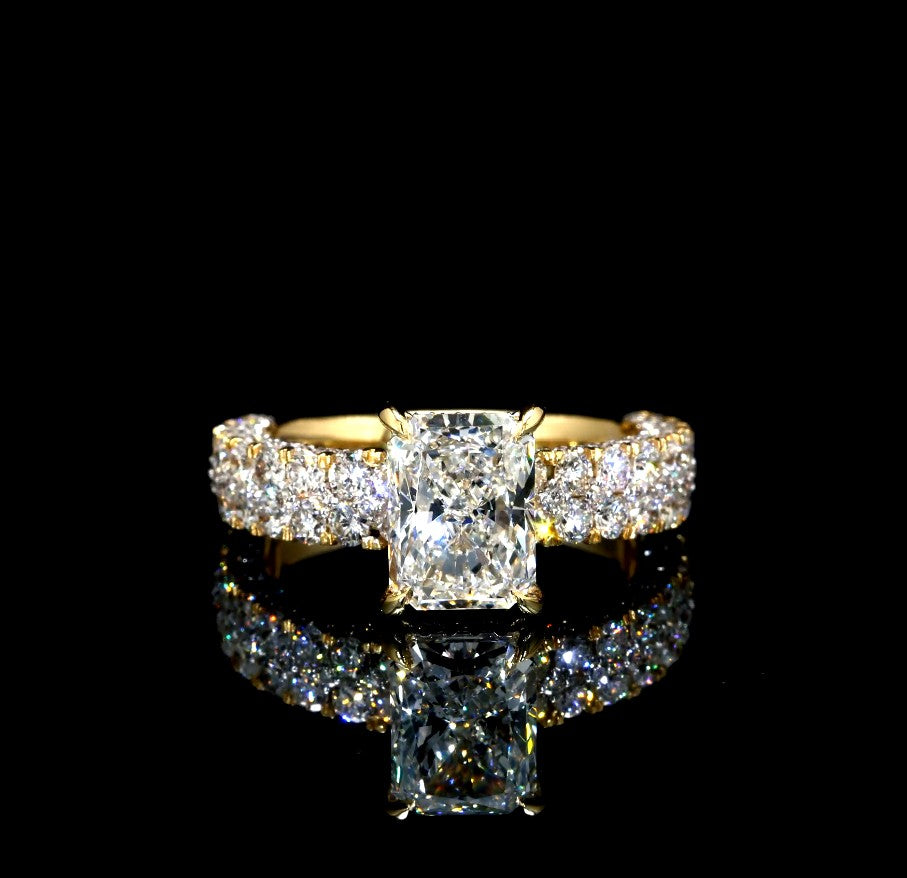 14k gold 6CT VVS2 F color Diamond Ring