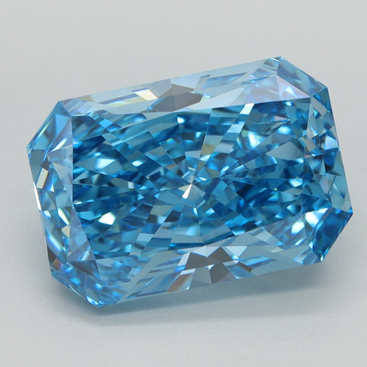 6.35 CT Radiant Diamond BLUE VVS2
