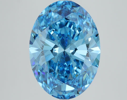 4.04 CT Oval Diamond BLUE VS1