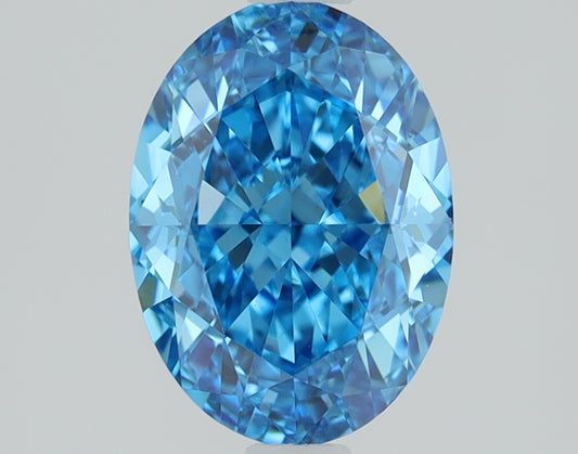 1.56 CT Oval Diamond BLUE VVS2