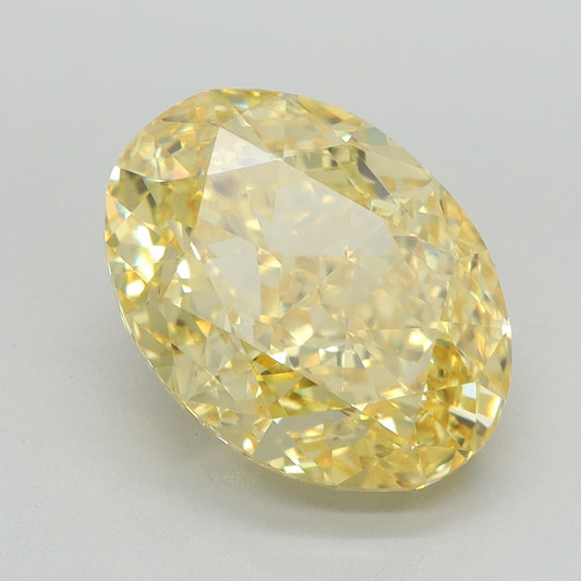 5.05 CT Oval Diamond YELLOW VVS2