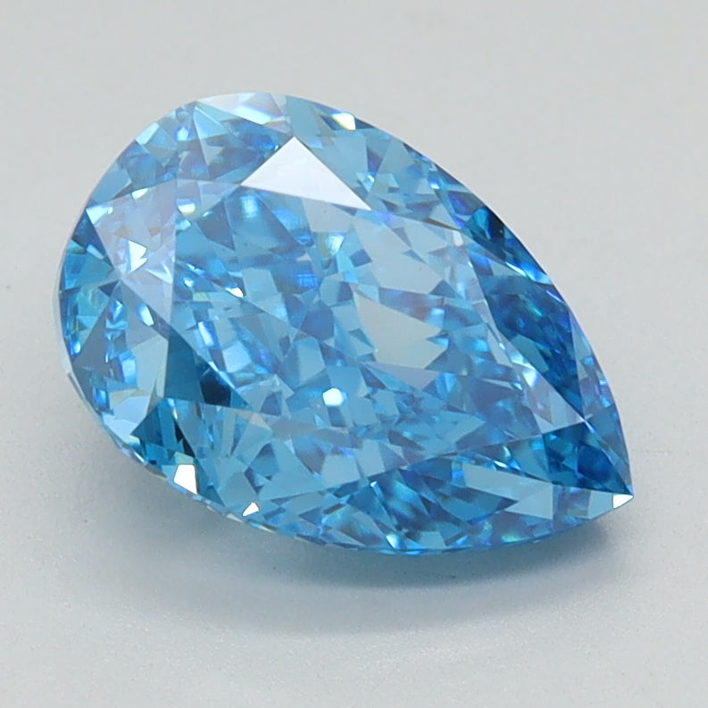 1.63 CT Pear Diamond BLUE VS1