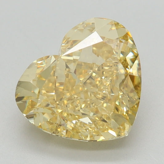 2.08 CT Heart Diamond YELLOW VS1