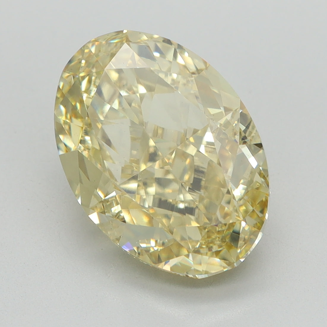 4.07 CT Oval Diamond YELLOW VS2