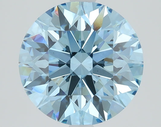 2.7 CT Round Diamond BLUE VS1