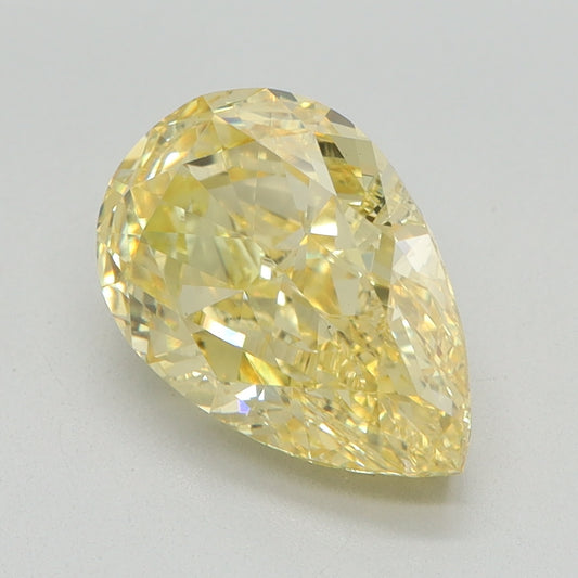 2.51 CT Pear Diamond YELLOW VS1