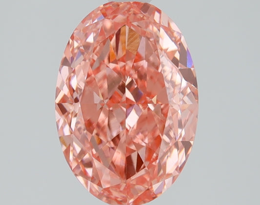 1.69 CT Oval Diamond PINK VVS2