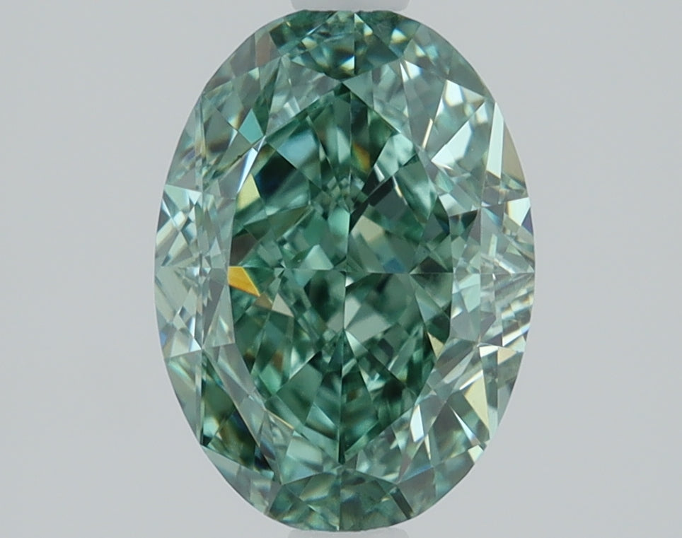 1.39 CT Oval Diamond GREEN VS1