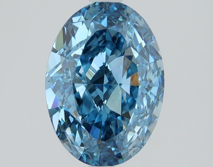 1.51 CT Oval Diamond BLUE VS1