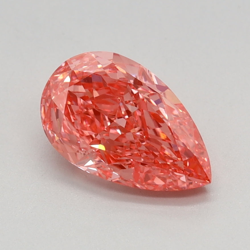 1.13 CT Pear Diamond PINK VVS2
