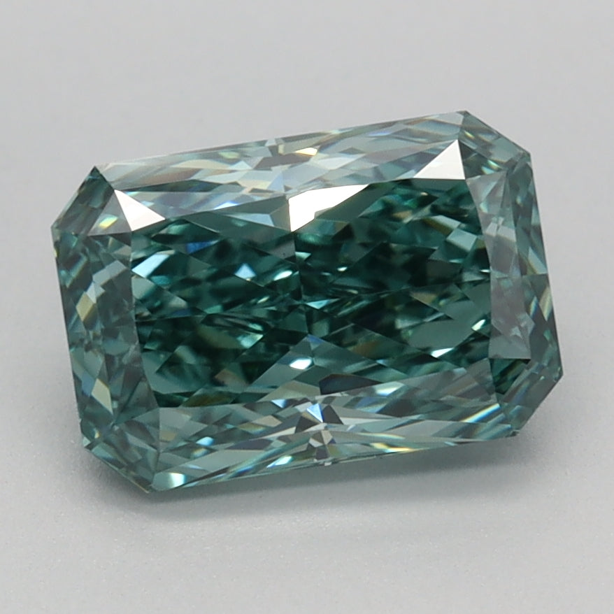 1.68 CT Radiant Diamond GREEN VS1