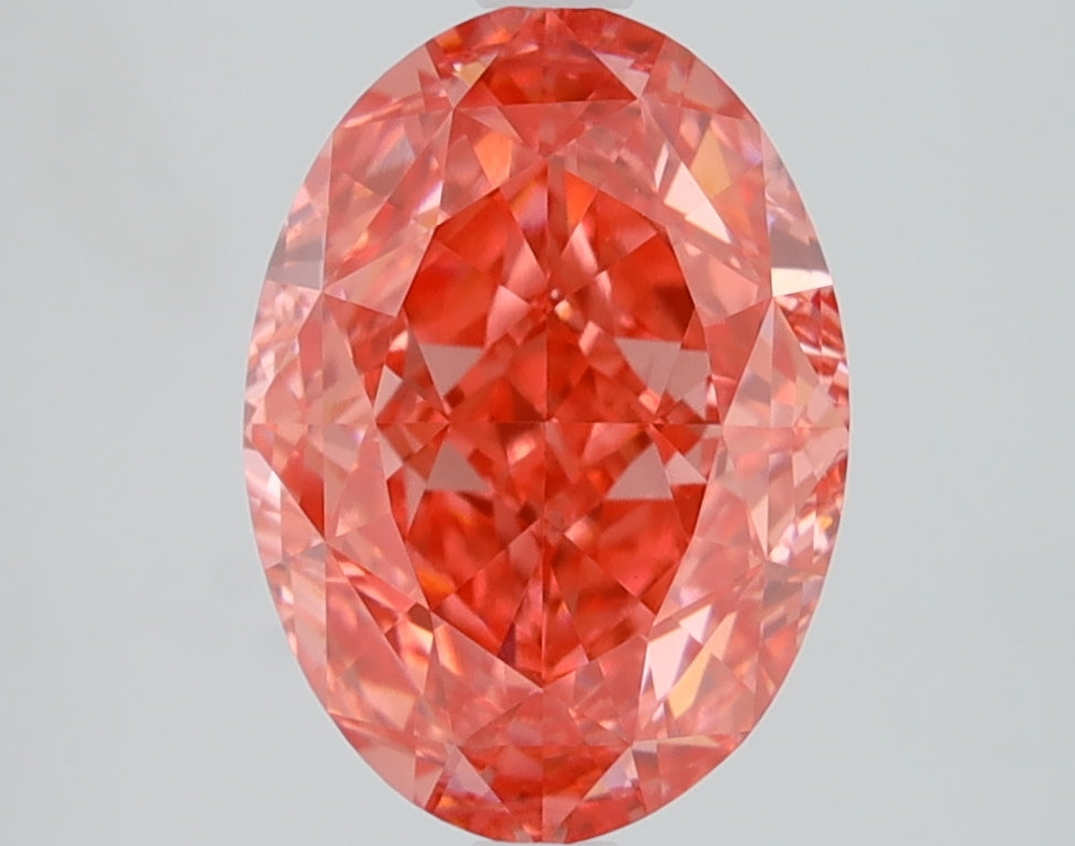 3.2 CT Oval Diamond PINK VS1
