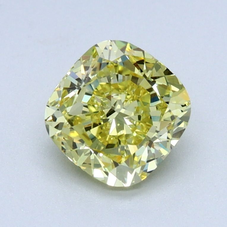 1.04 CT Cushion Diamond YELLOW VVS1