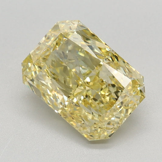 1.74 CT Radiant Diamond YELLOW VS1