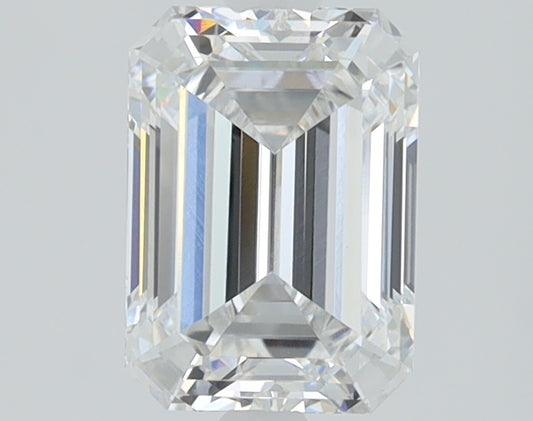 1.25 CT Emerald Diamond D VVS2