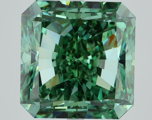 15.02 CT Radiant Diamond GREEN VS2