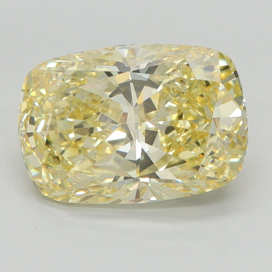 3.09 CT Cushion Diamond YELLOW VS2